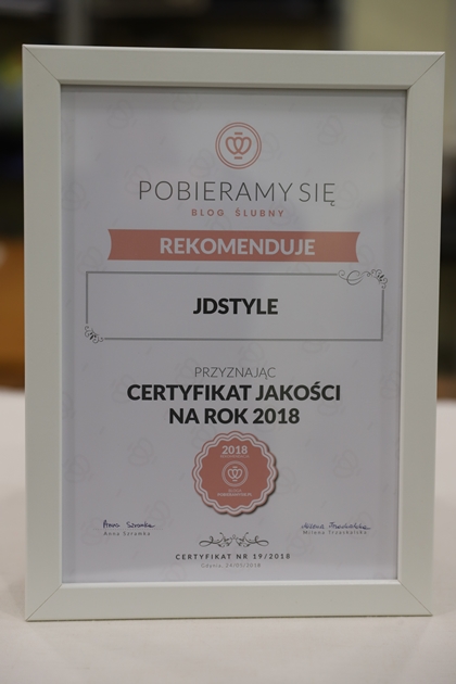 Certyfikat jakości pobieramy się 2018